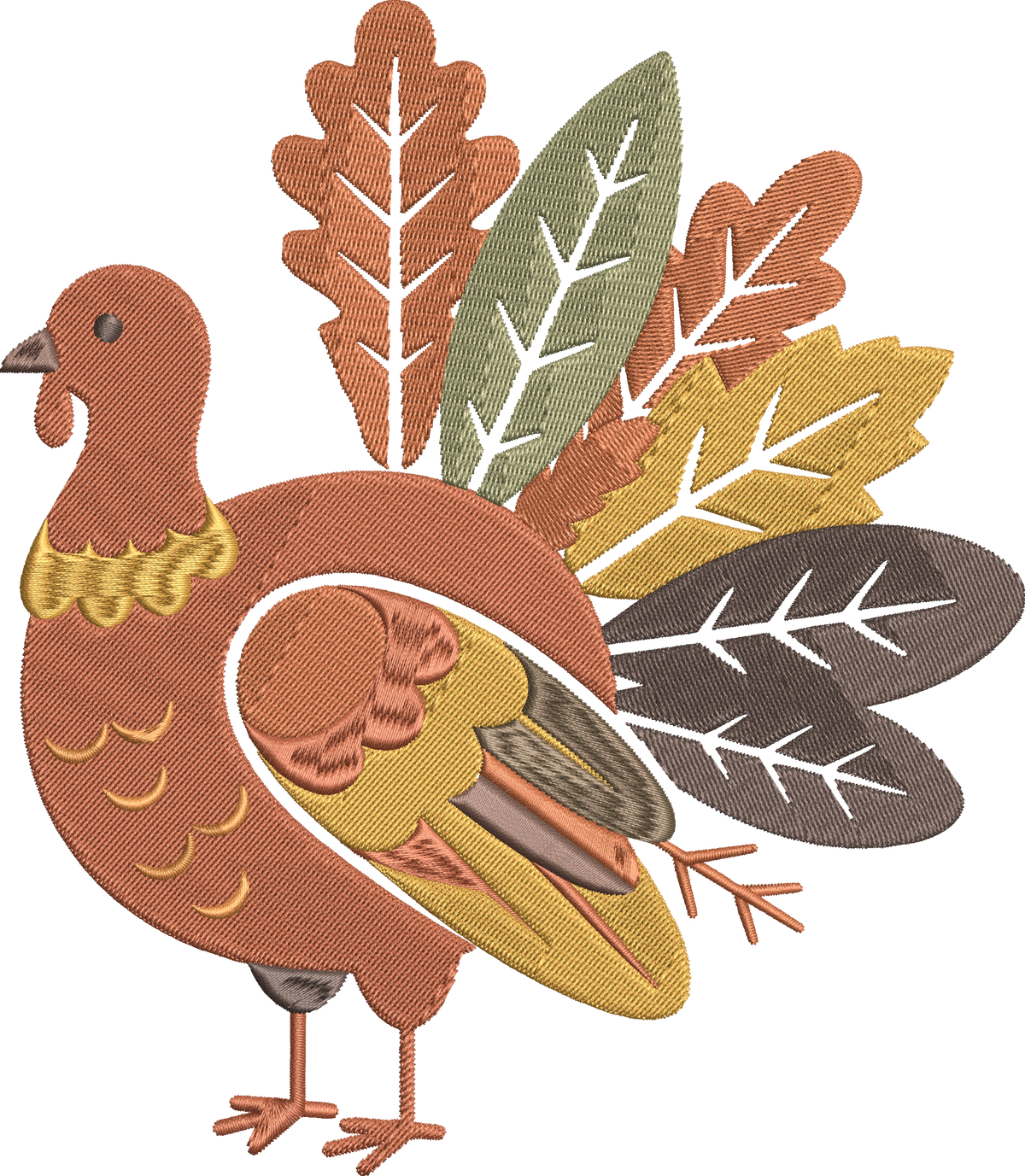 Thanksgiving Turkey Embroidery Design