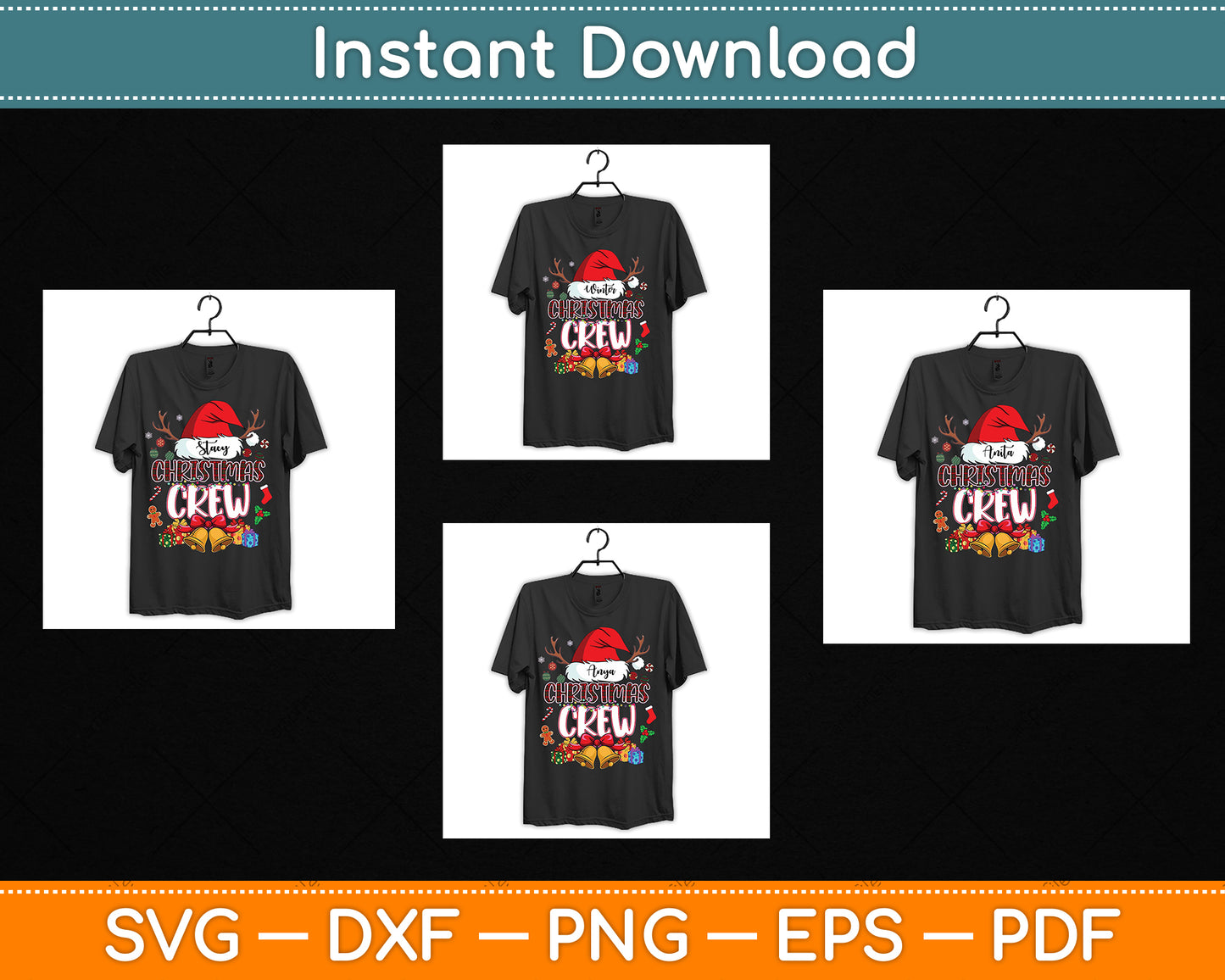 Christmas Crew SVG Digital Cutting File