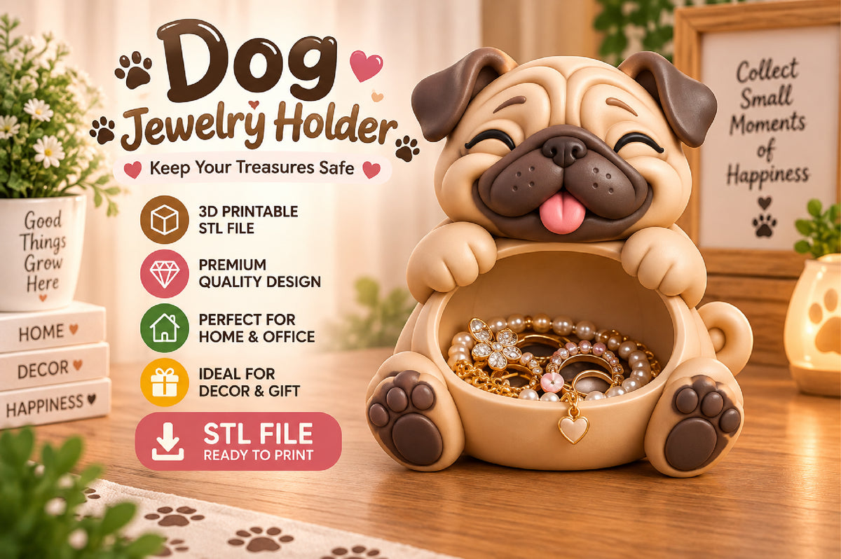3D Print Dog Makeup Organizer STL File