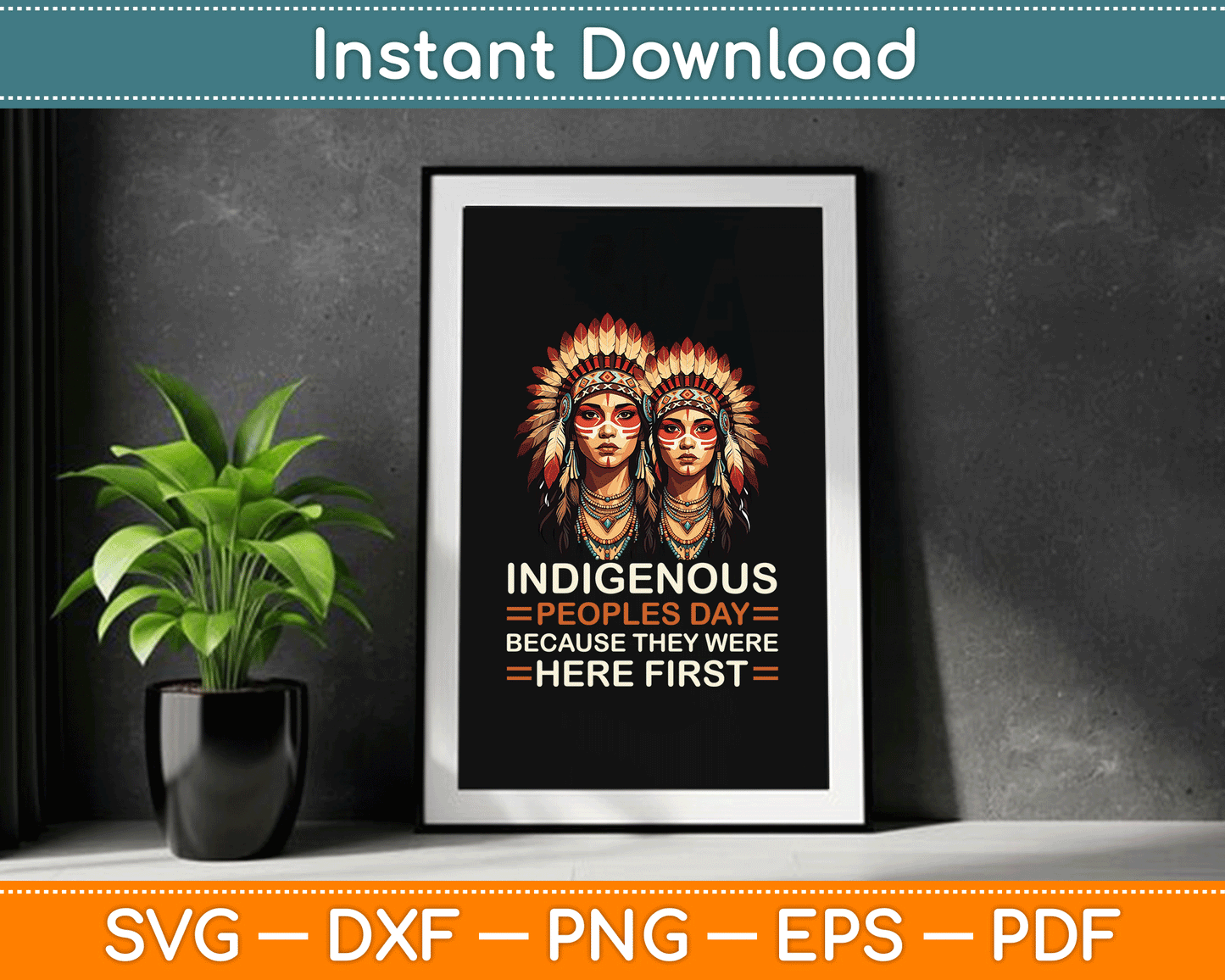 Aboriginal Indians Indigenous People Native American Day SVG Digital Cutting File