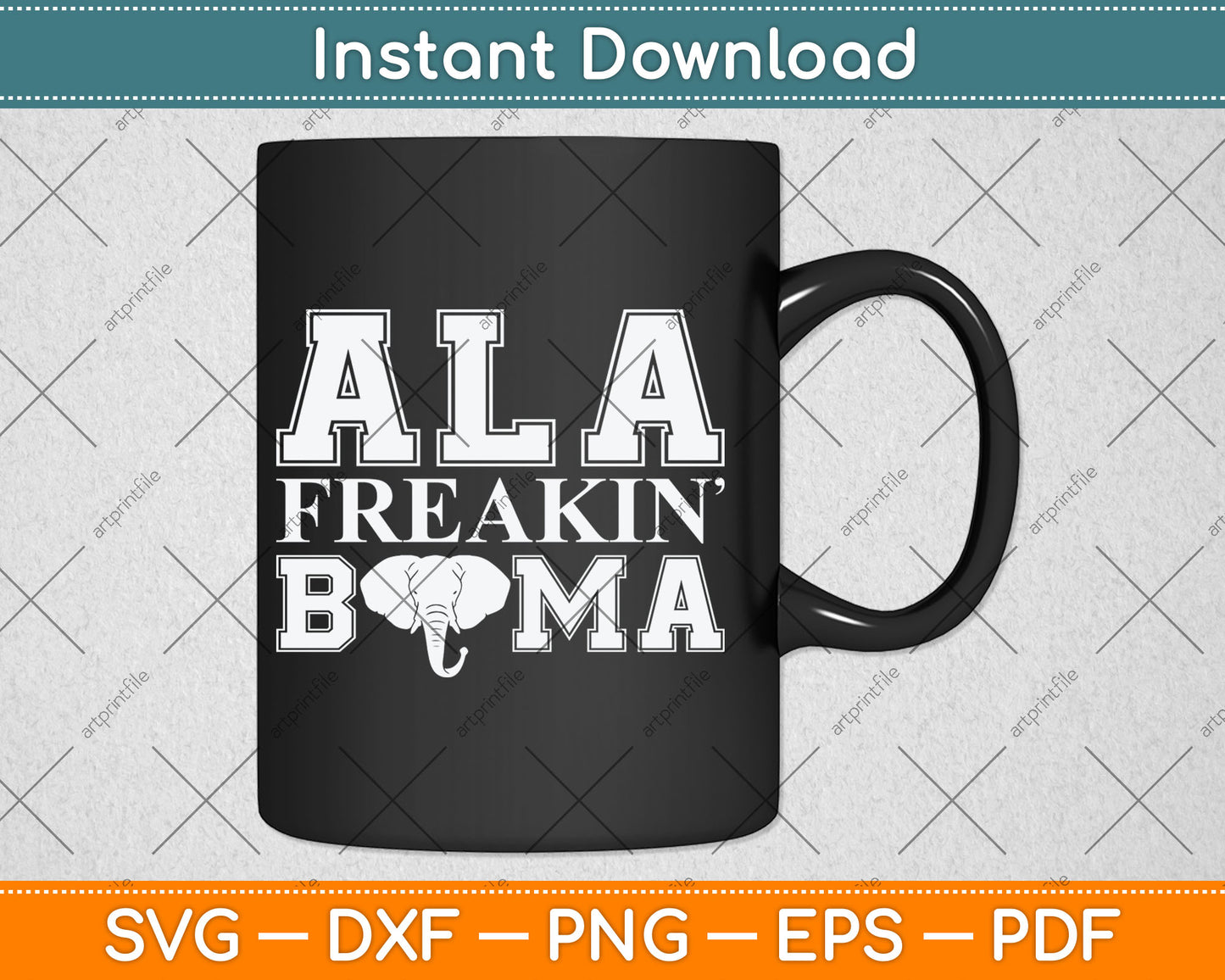 Ala Freakin Bama Alabama Svg Digital Cutting File