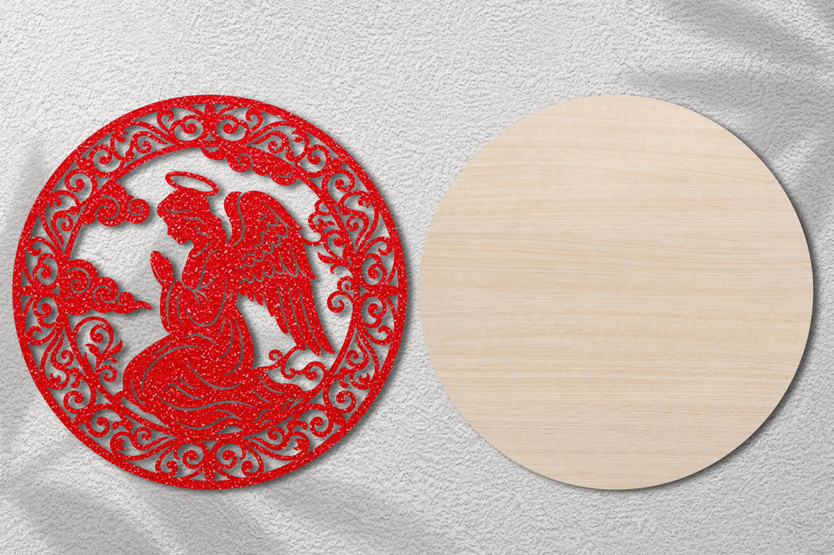Angel Christmas Ornament Laser Cut