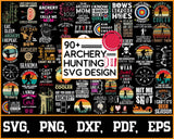 Archery Hunting Svg Design Bundle, Svg Digital Cutting File