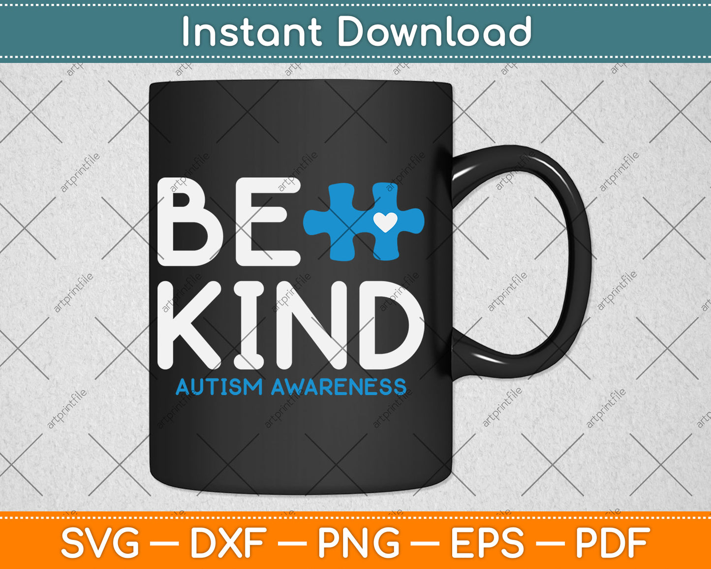 Autism Be Kind Autism Awareness Svg Digital Cutting File