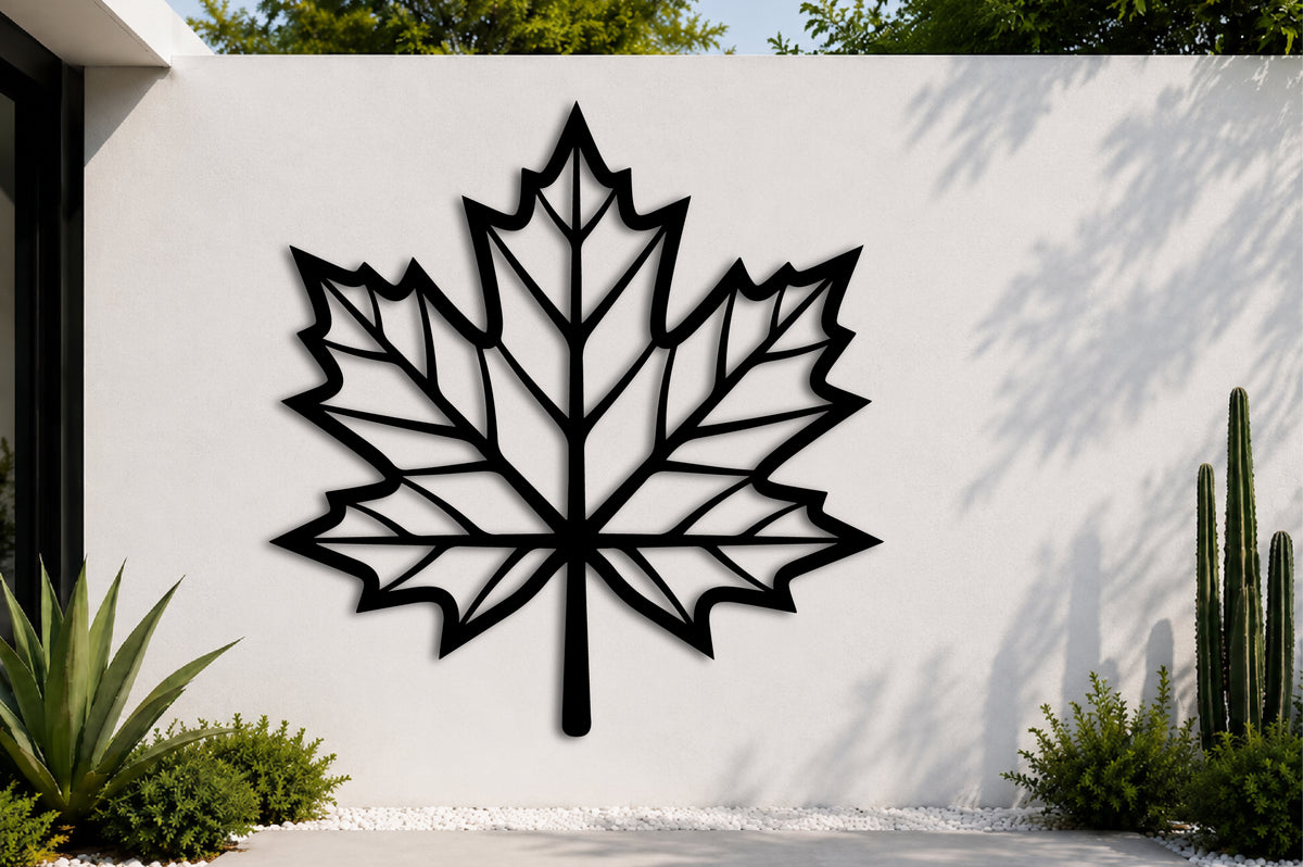 Maple Leaf Metal Wall Art Laser Cut SVG