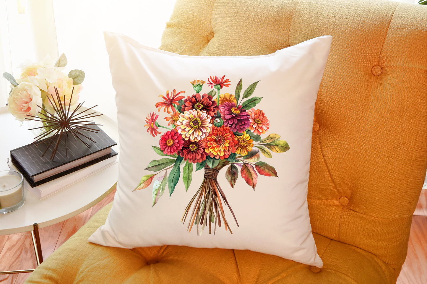 Autumn Floral PNG Bundle Fall Flower Watercolor Clipart