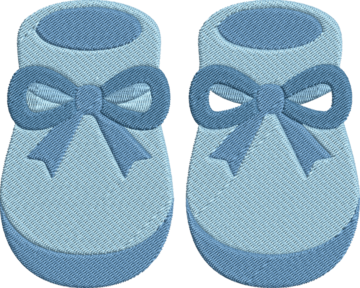 Baby Booties Embroidery Design