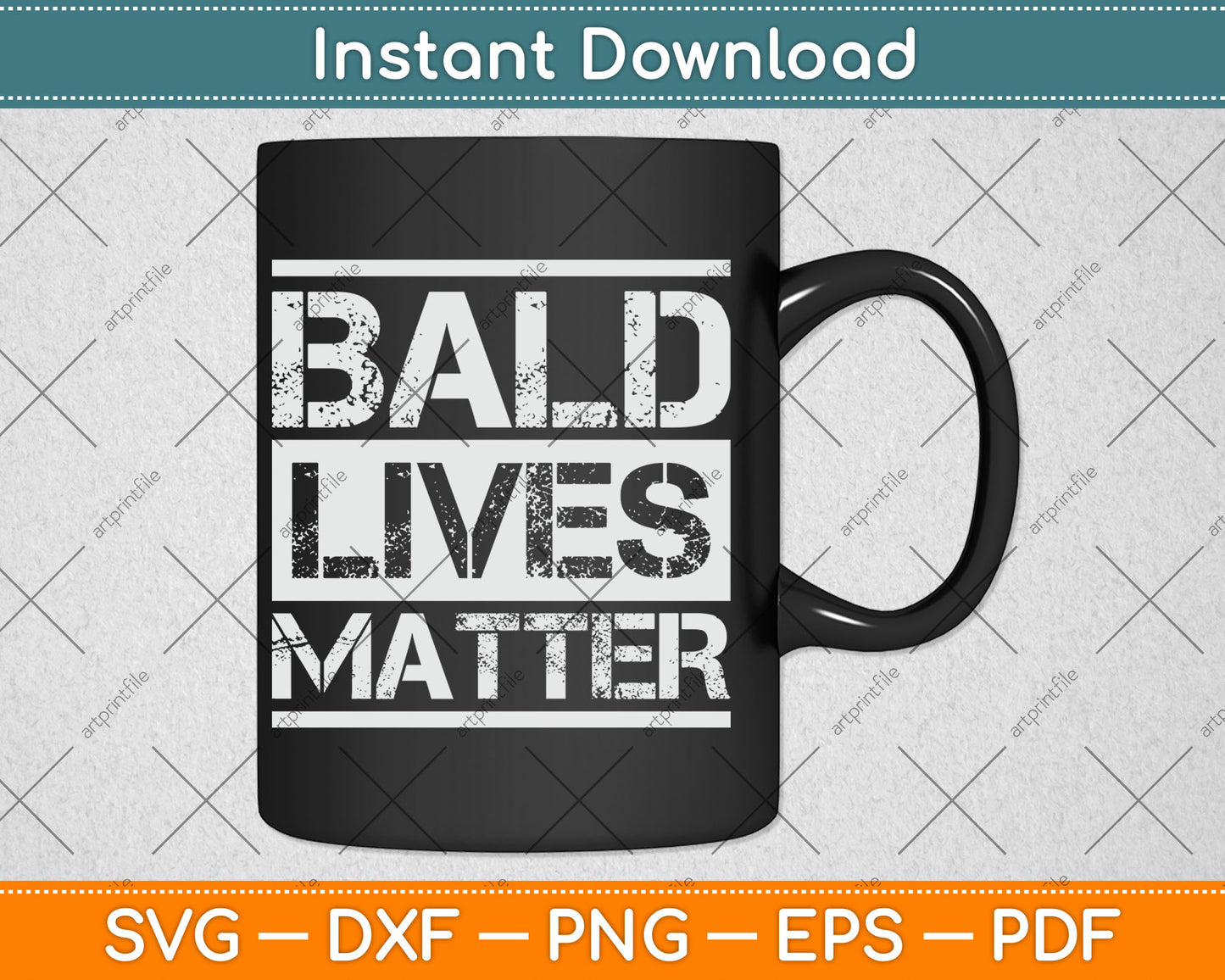 Bald Lives Matter Funny Bald Head Svg Digital Cutting File