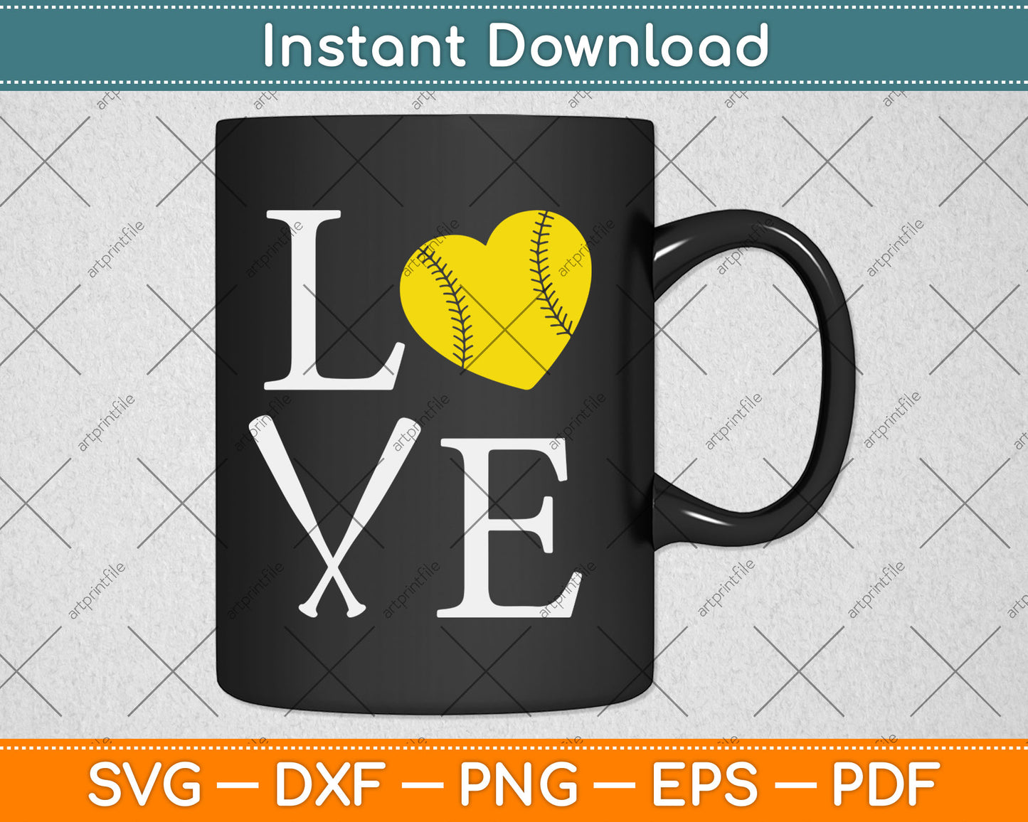 Baseball Love Svg Digital Cutting File