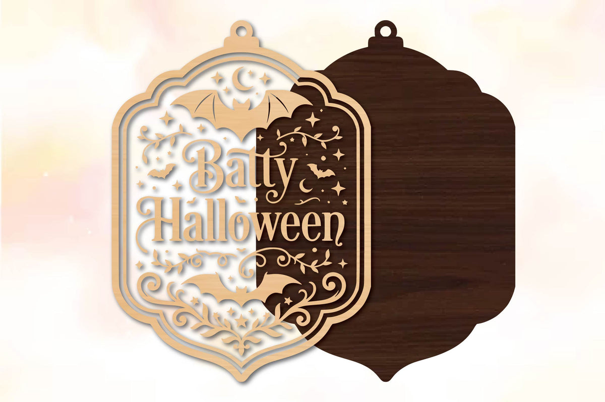Batty Halloween Laser Cut SVG