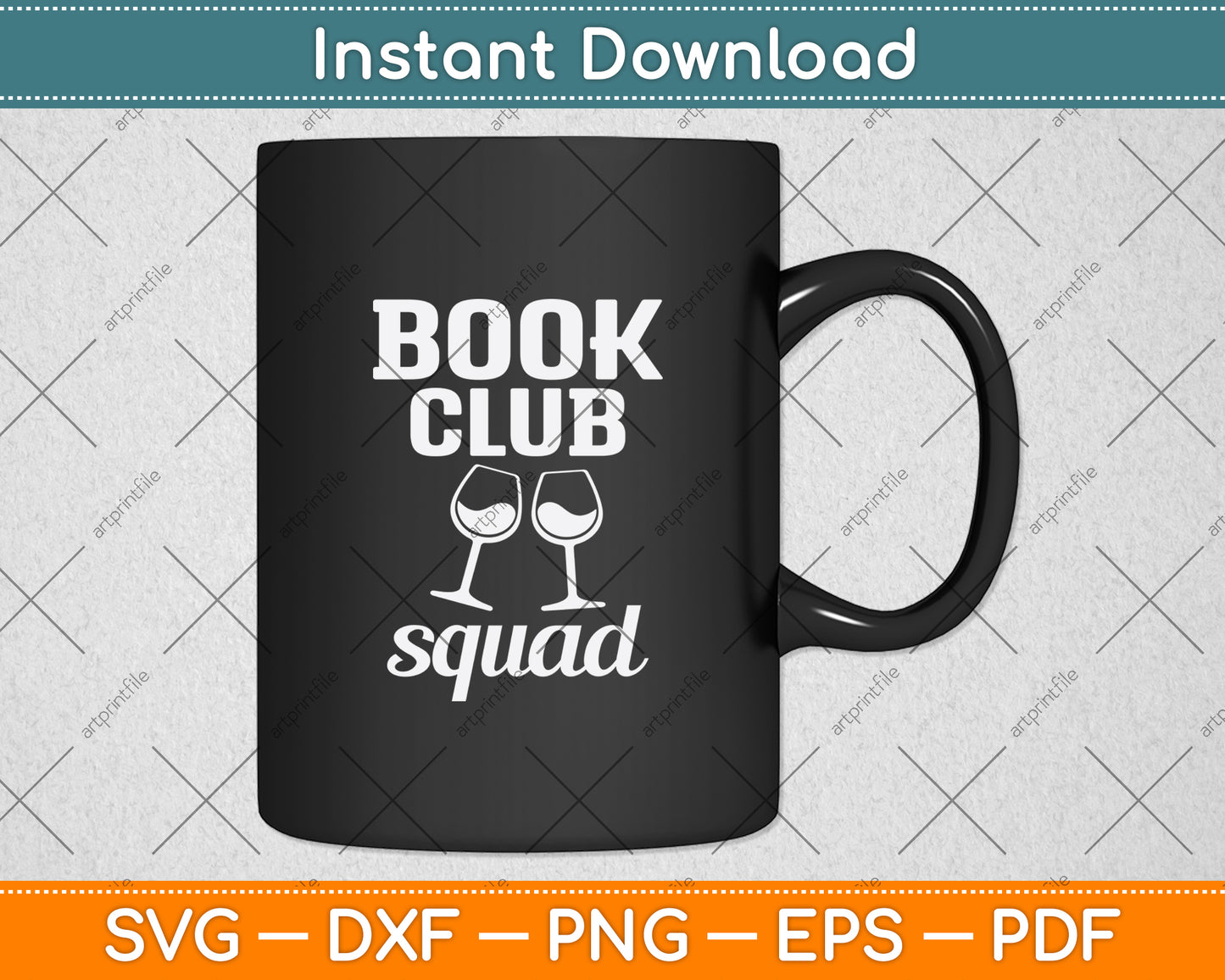 Book Club Squad Wine Drinking Lovers Svg Digital Cutting File