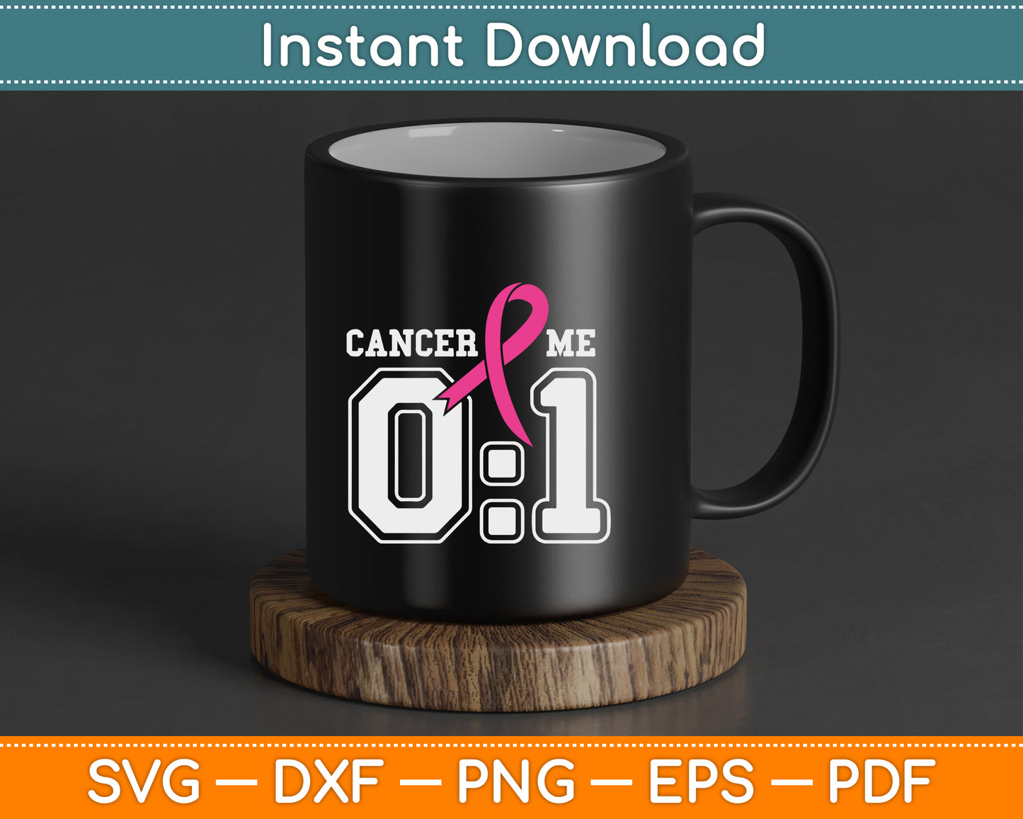 Pink ribbon breast cancer awareness survivor digital download for t-shirt printing crafting and DIY projects