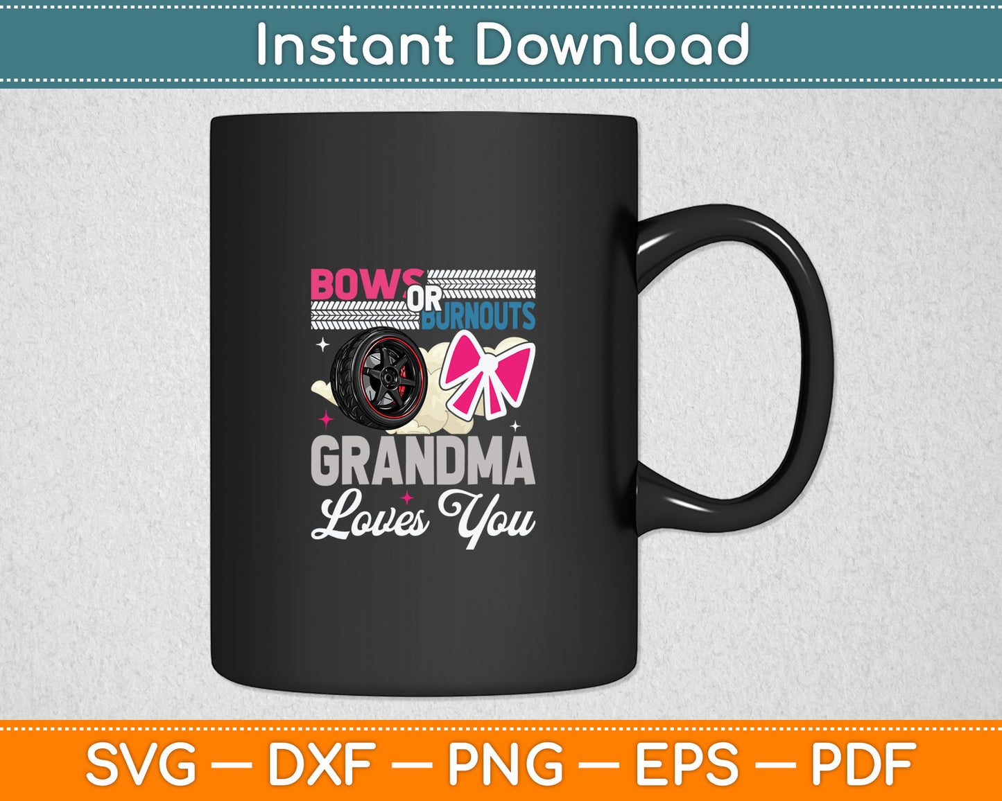 Bows Or Grandma Daddy Loves You Svg Digital Cutting File