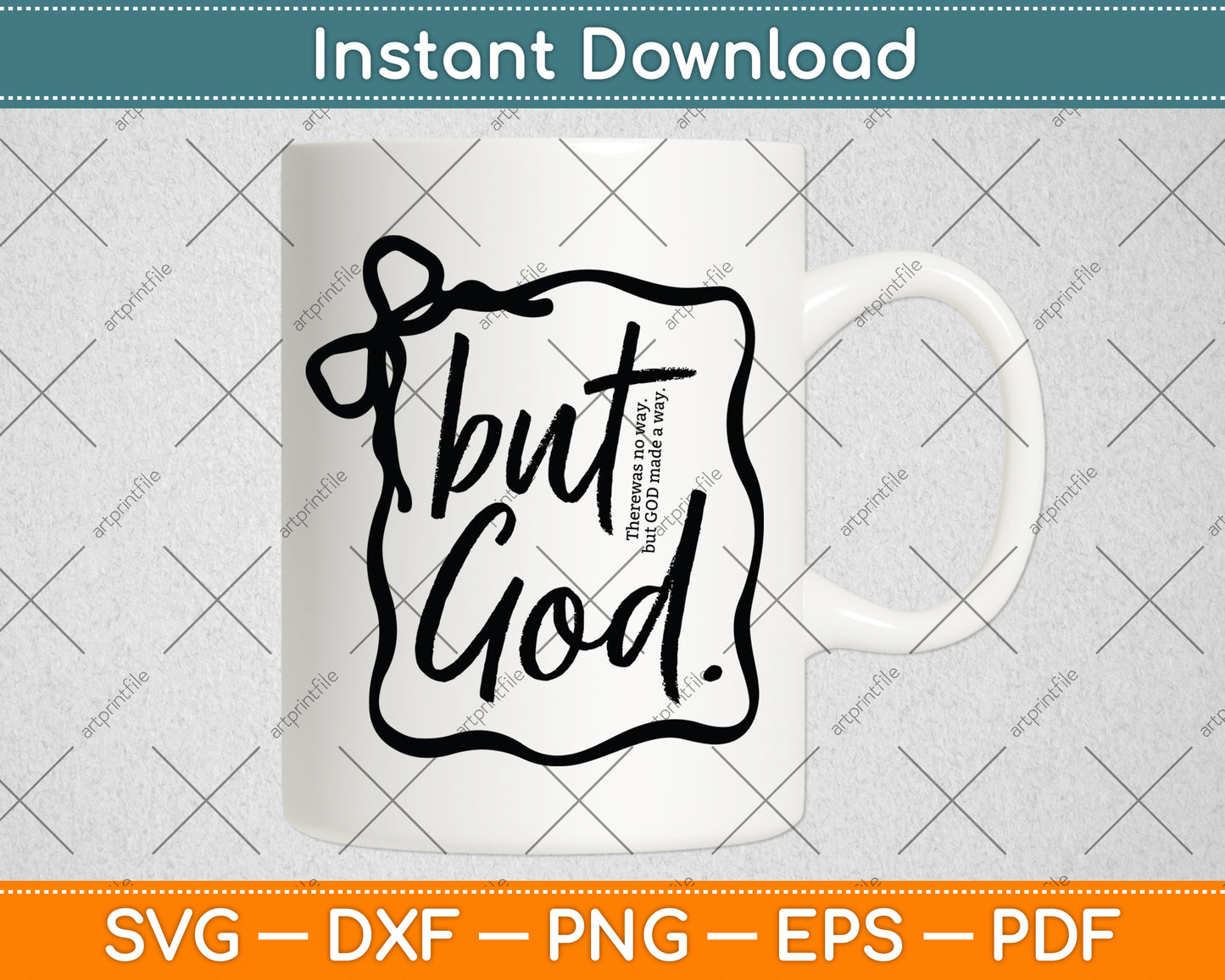But God Faith Created With A Purpose Religious Christian Bible Verse Svg Cutting File