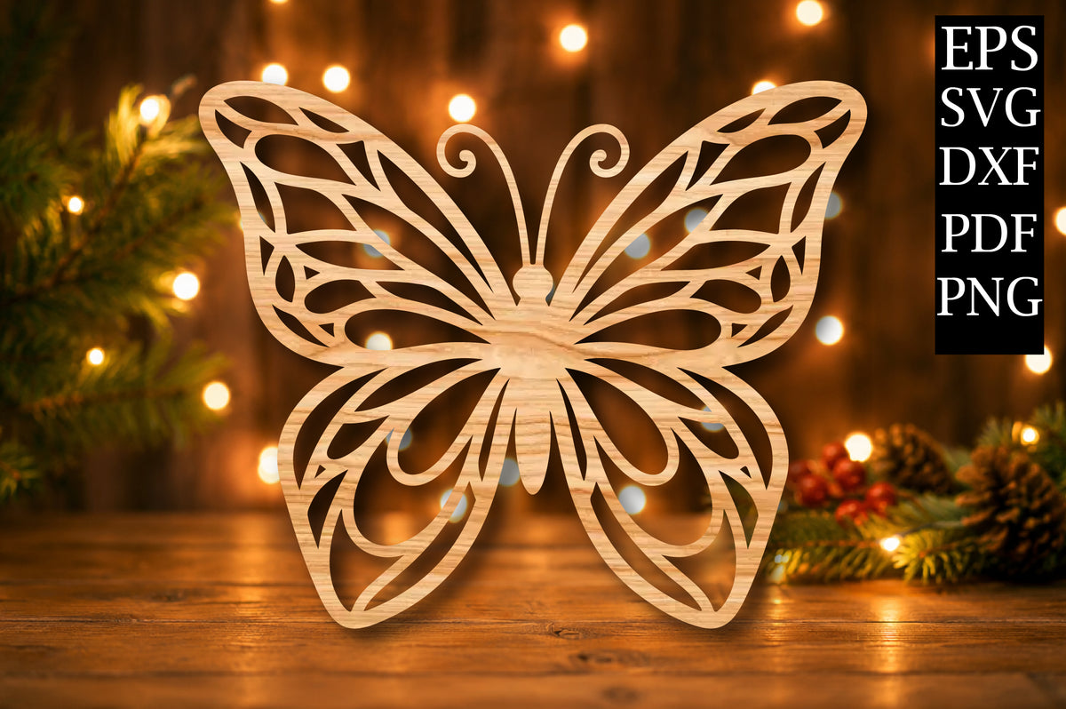 Butterfly Laser Cut SVG