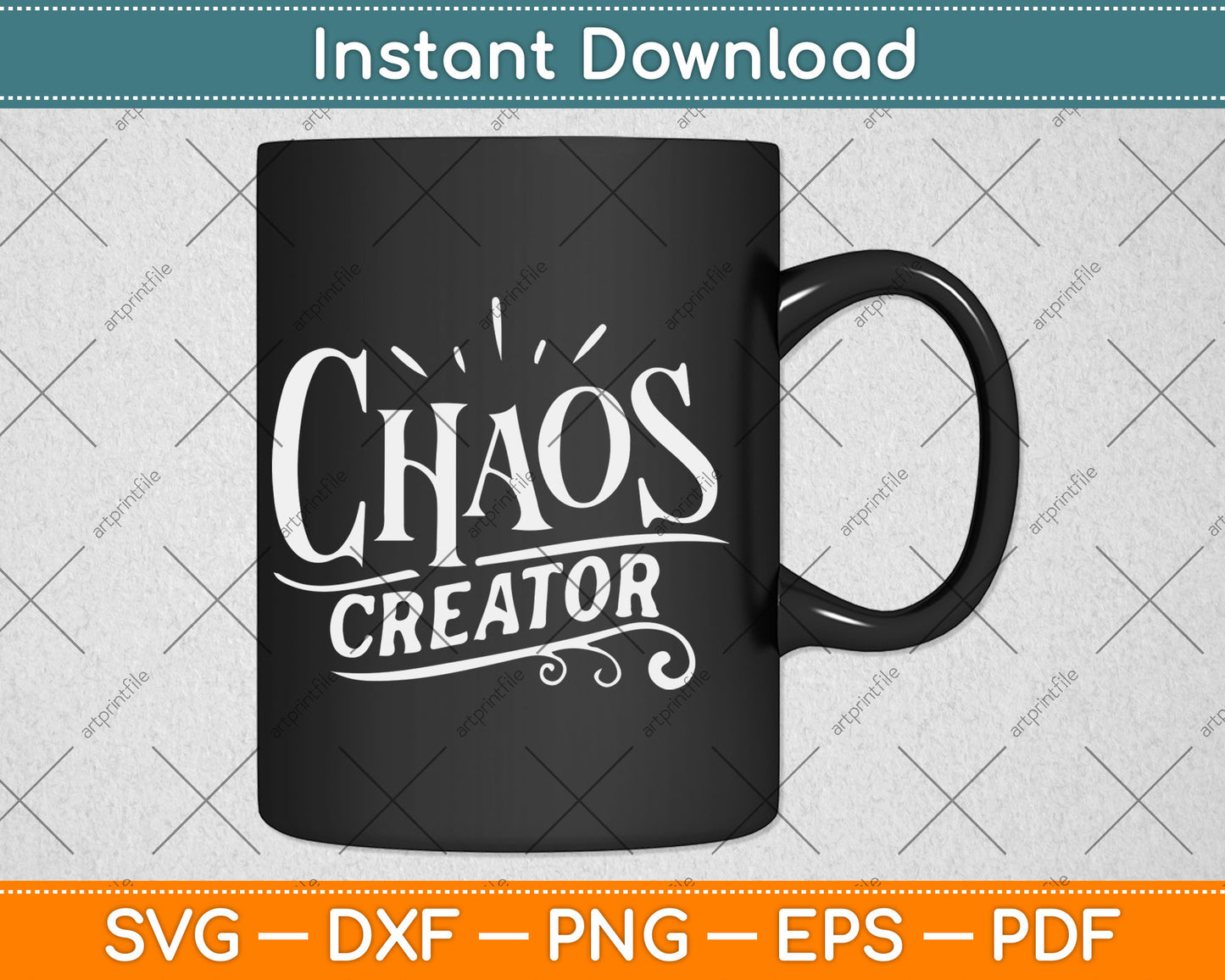 Chaos Creator Chaos Coordinator Svg Digital Cutting File