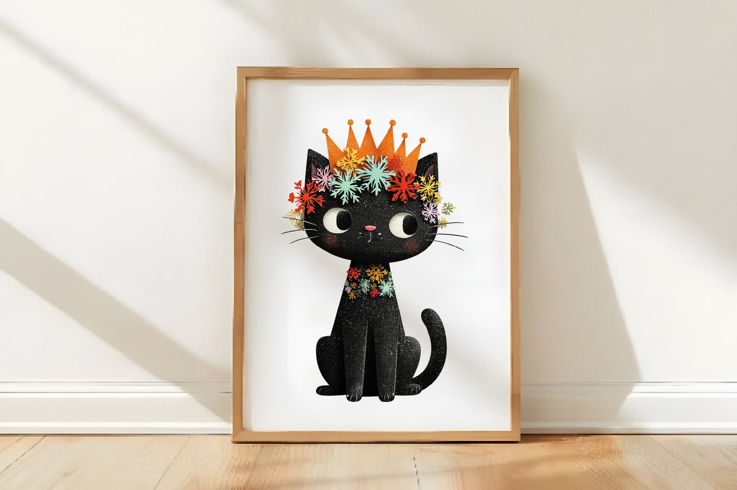 Christmas Black Cat Clipart PNG