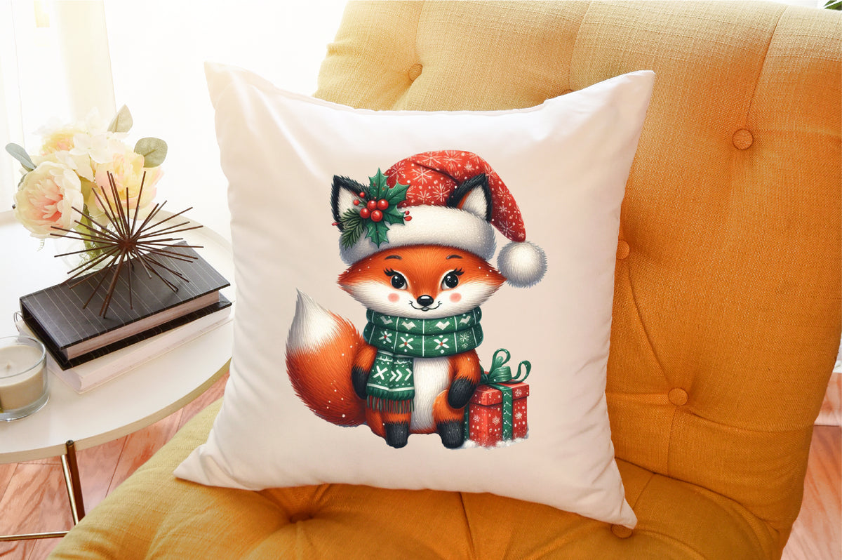 Funny Christmas Fox PNG