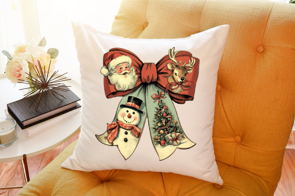 Vintage Christmas Bow PNG
