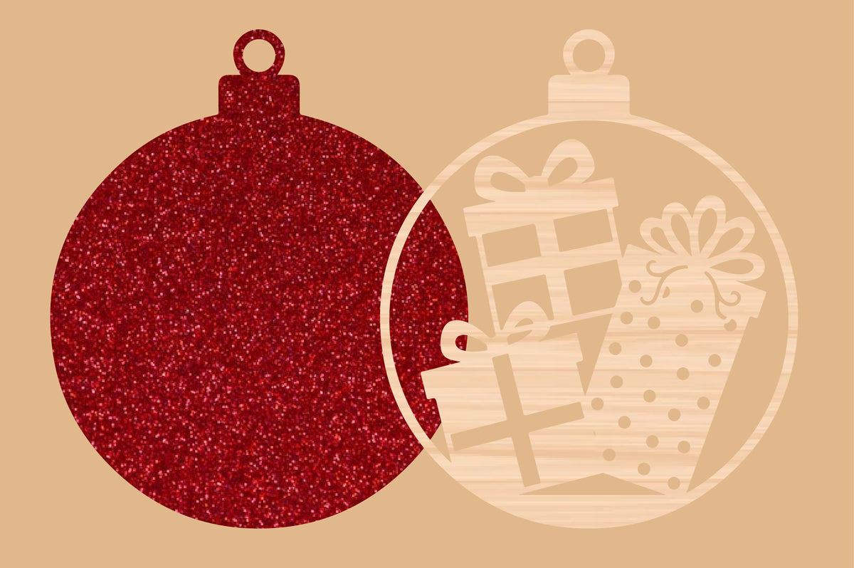 Christmas Gift Ornament SVG Laser Cut
