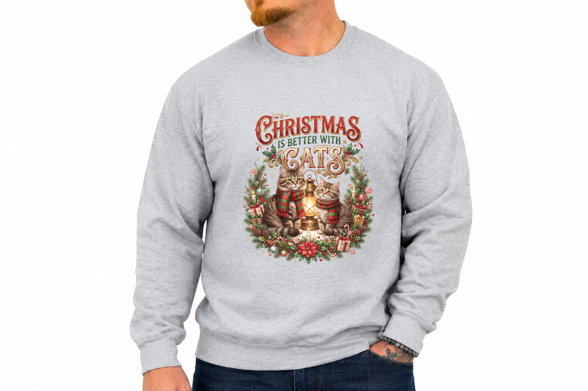 Christmas Is Better With Cats PNG