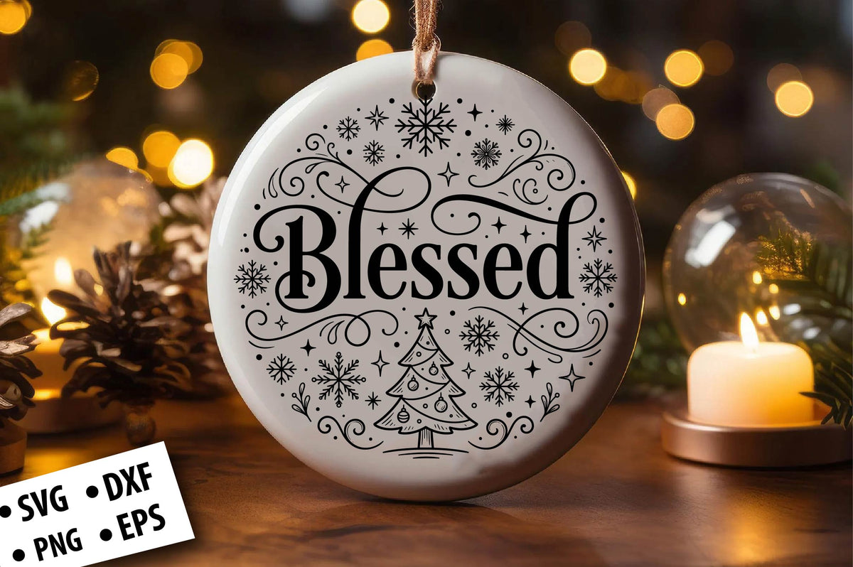 Laser Cut Christmas Ornament SVG