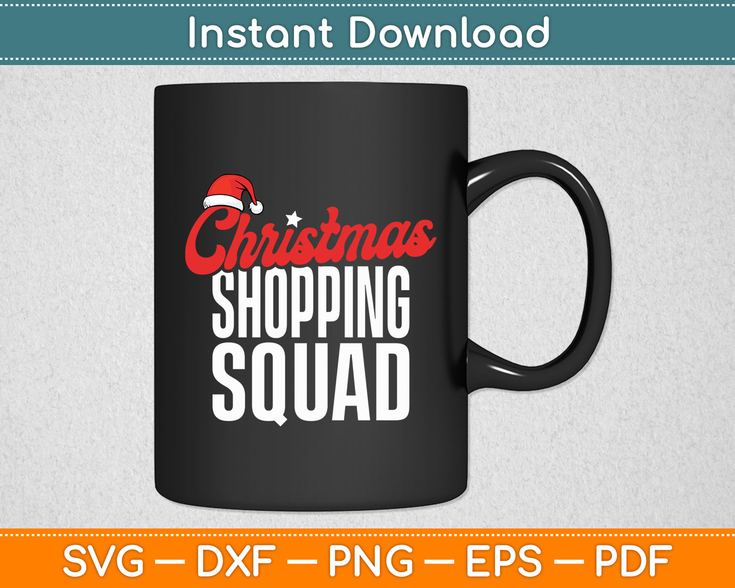 Christmas Shopping Squad Group Christmas Vacation Holidays Svg Digital Cutting File