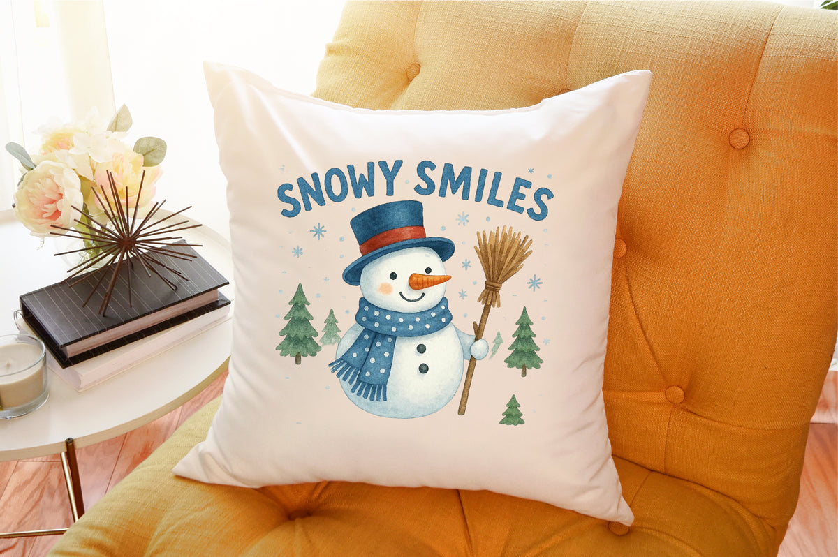 Christmas Snowy Smiles Snowman PNG