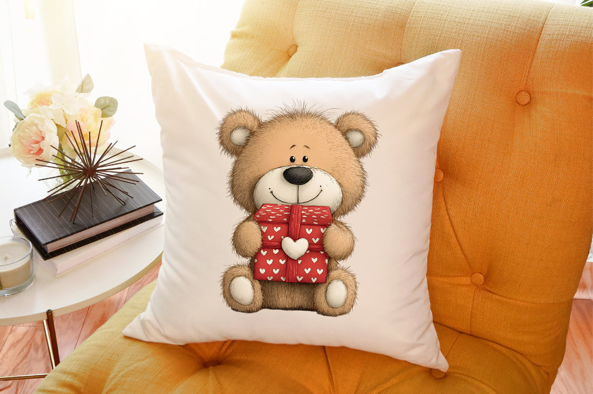 Christmas Teddy Bear Clipart PNG Bundle Commercial Use