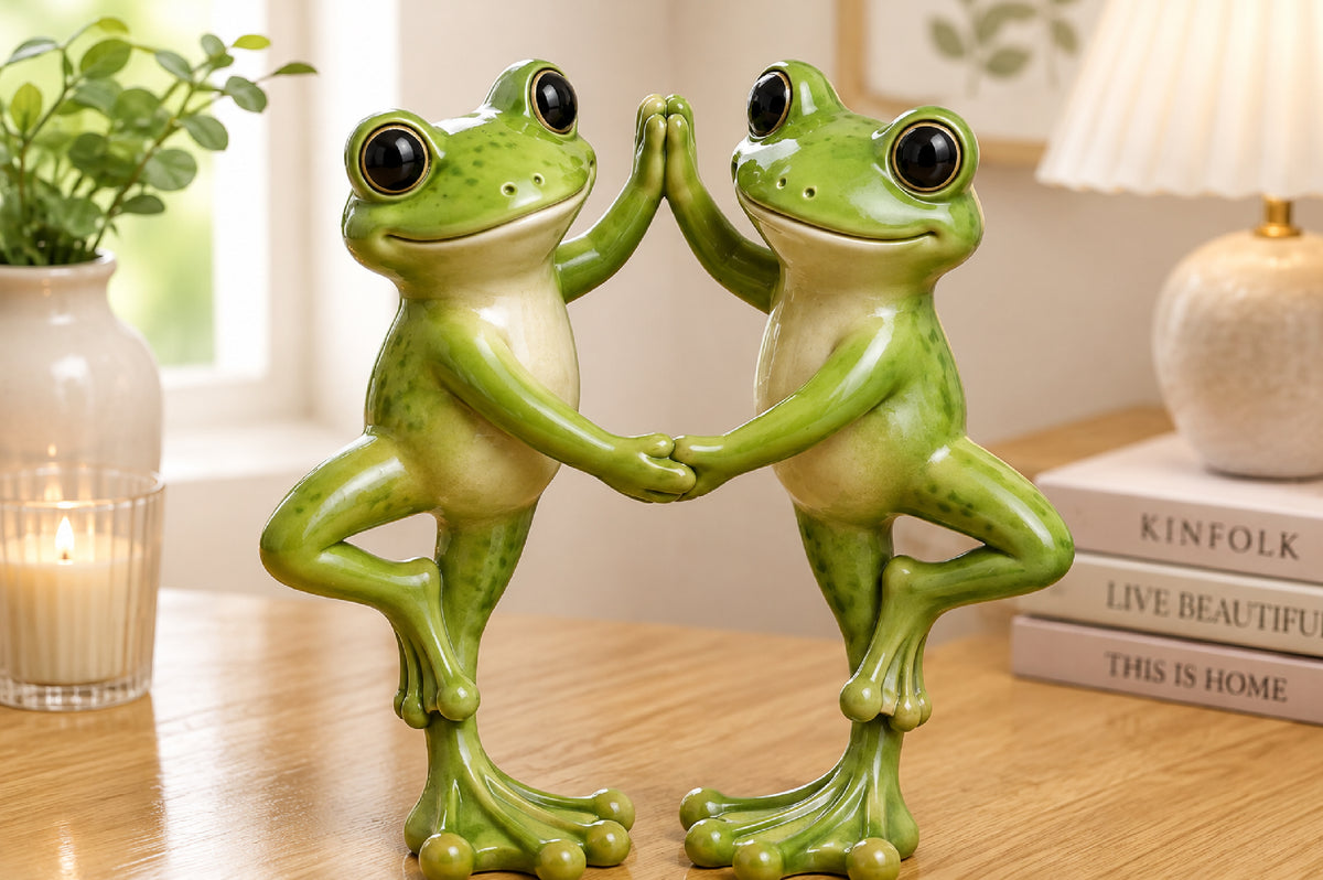 Colorful Frog Couple 3D STL Design