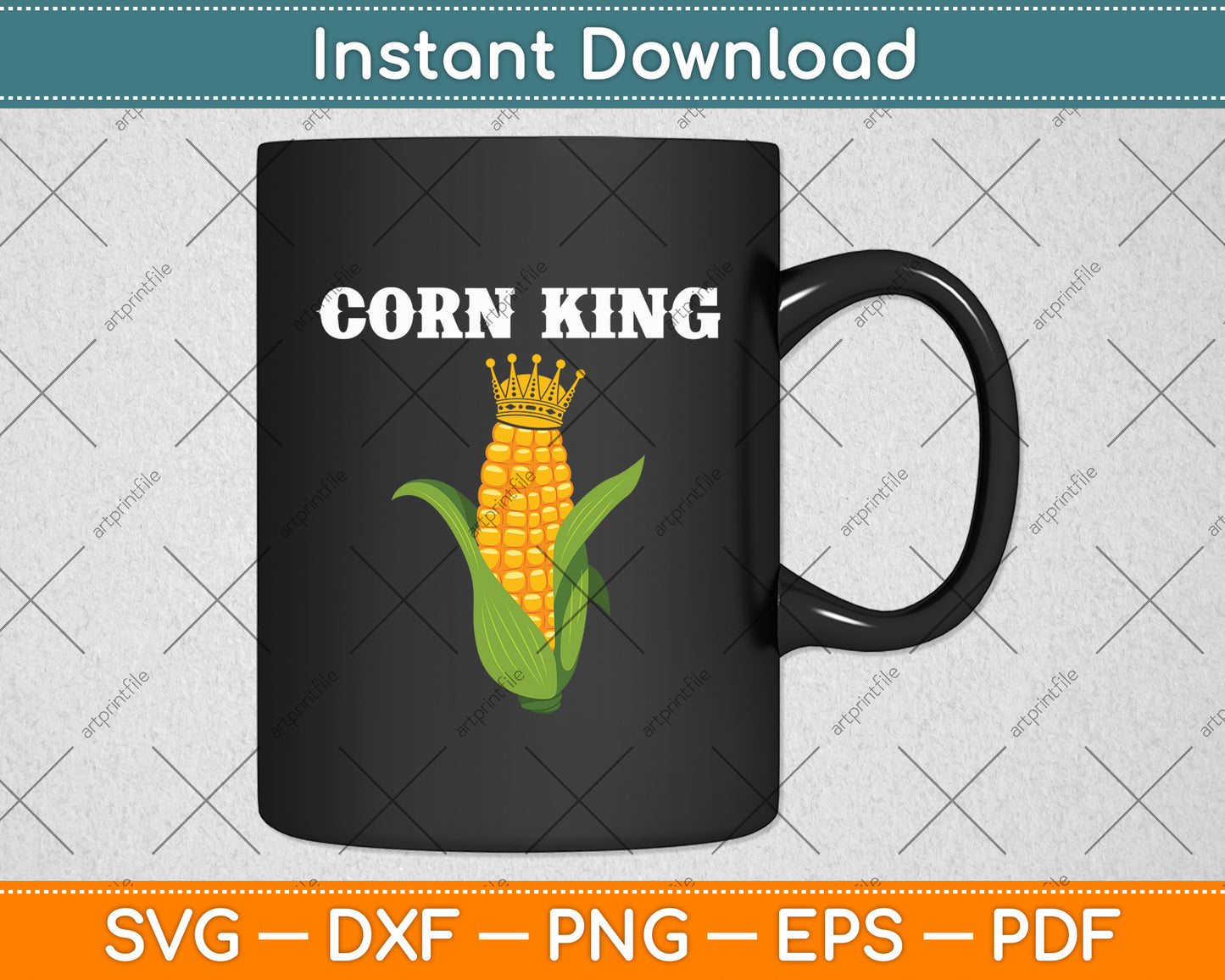 Corn King Corn Lover Svg Digital Cutting File