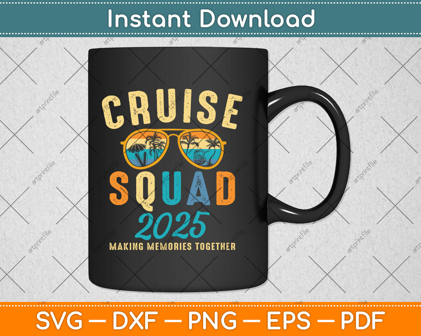 Cruise Squad 2025 Summer Vacation Matching Family Group Svg Digital Cutting File
