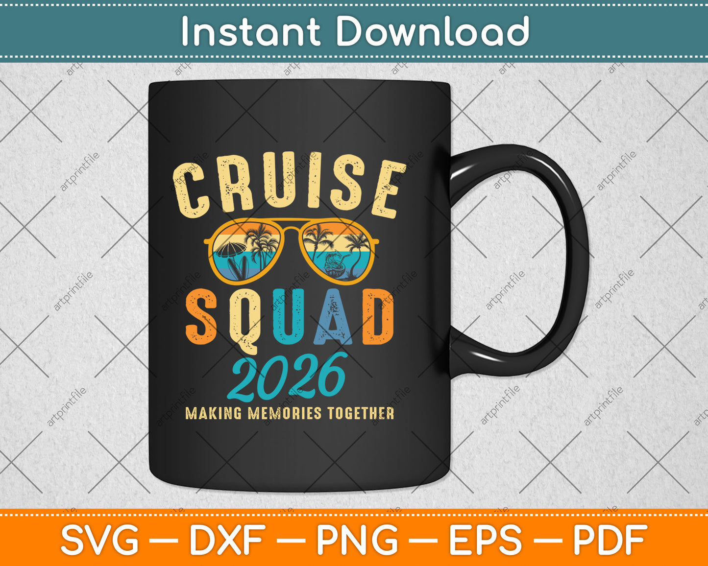 Cruise Squad 2026 Summer Vacation Matching Family Group Svg Digital Cutting File