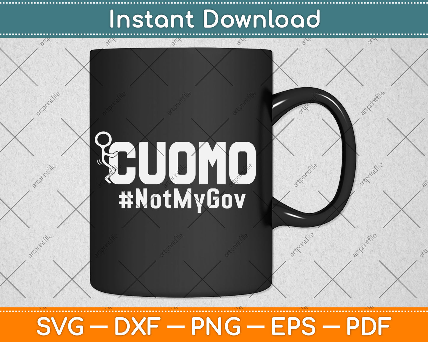 Cuomo Not My Governor No Mo Cuomo NY Governor Svg Digital Cutting File