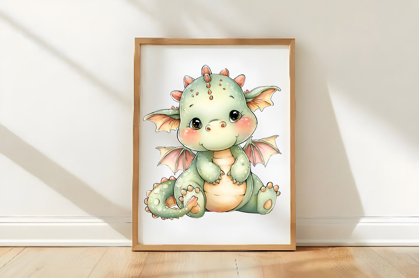 Cute Baby Dragons Clipart PNG Bundle | Adorable Watercolor Fantasy Dragon PNG