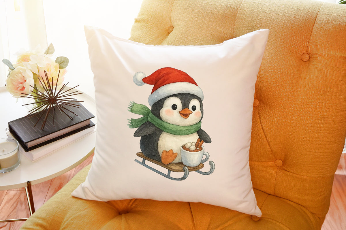 Cute Christmas Penguin PNG