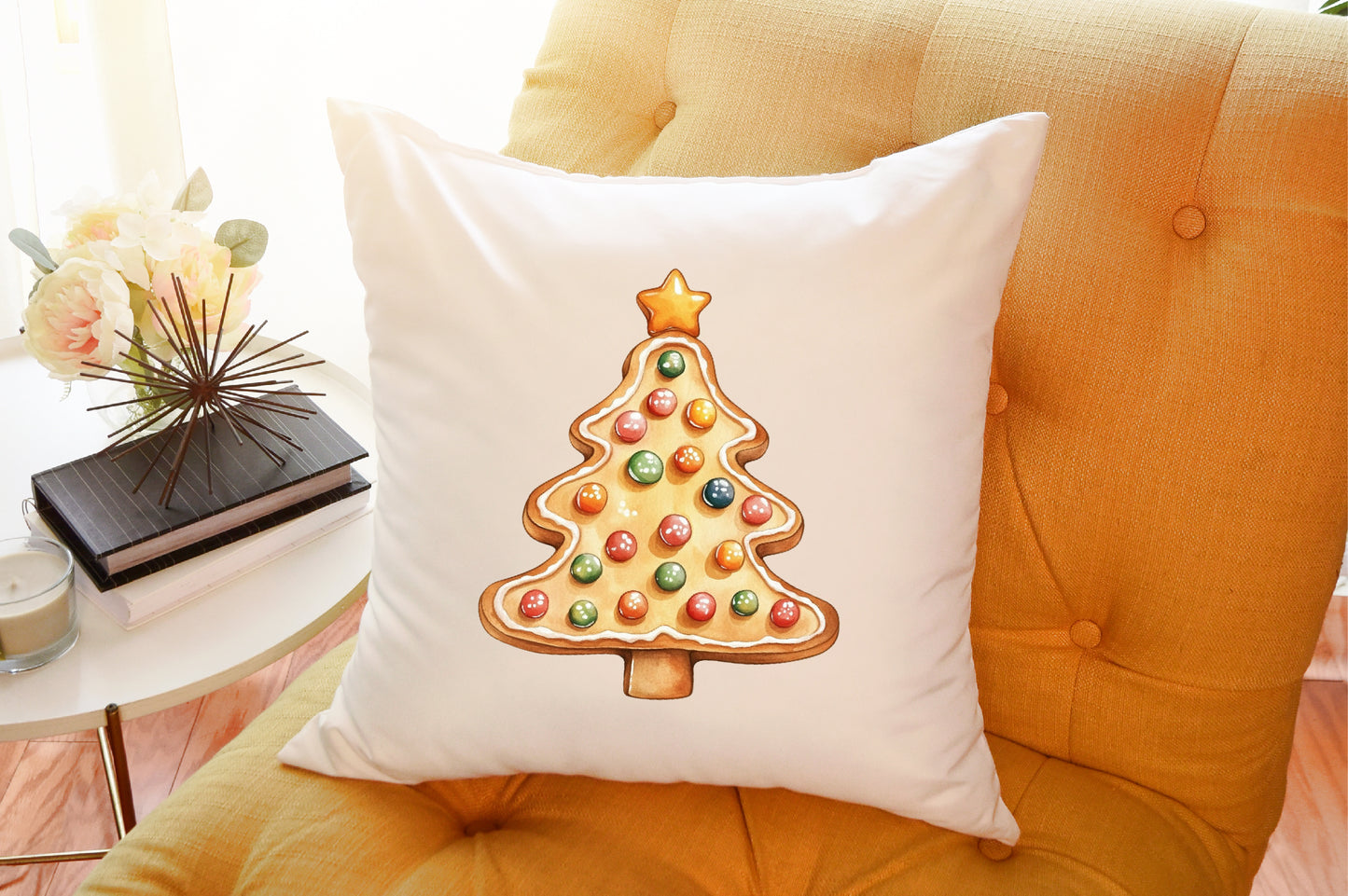 Cute Gingerbread Christmas Clipart PNG Bundle Commercial Use