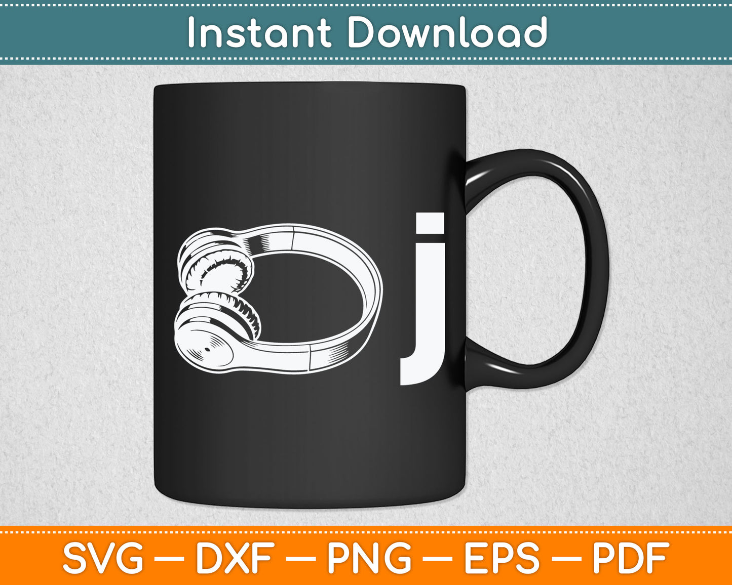 DJ Headphone I Heart Being A DJ Party Svg Digital Cutting File