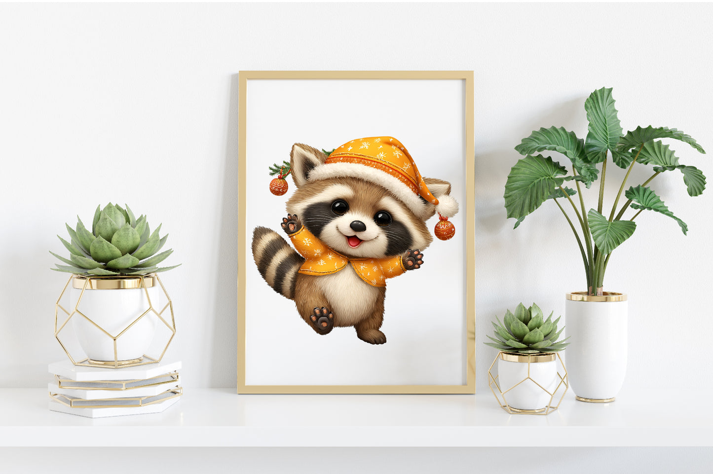 Christmas Dancing Animals Clipart PNG