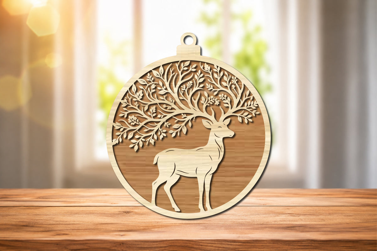 Deer Tree of Life Laser Cut SVG