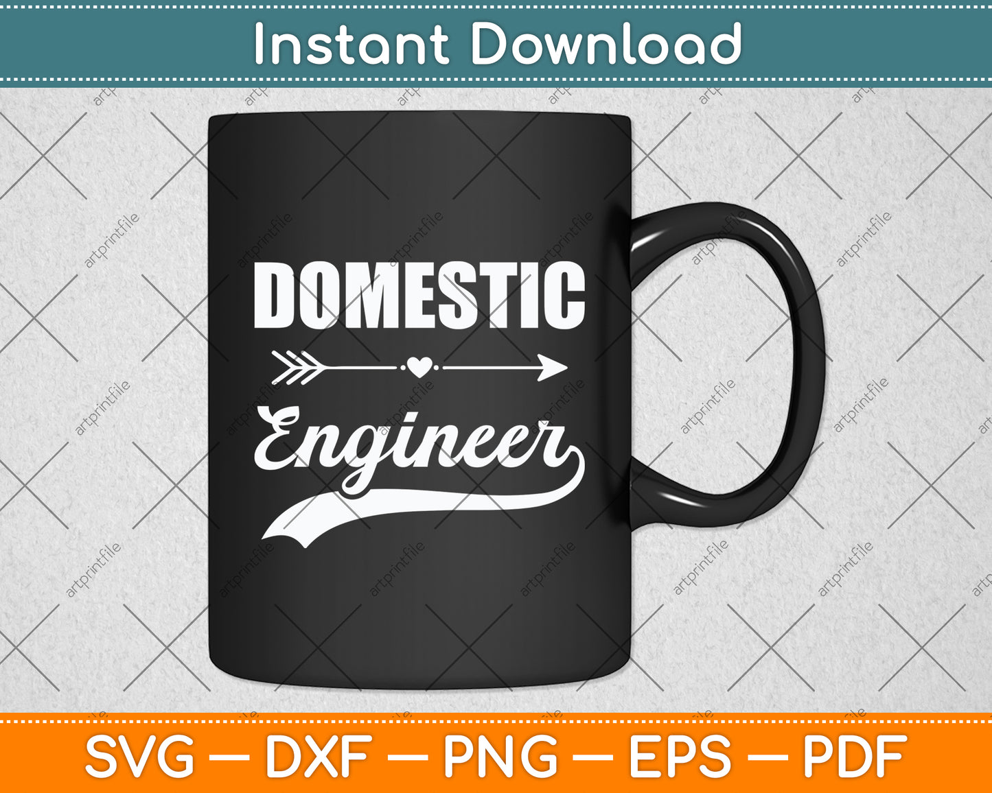Domestic Engineer Funny Svg Digital Cutting File