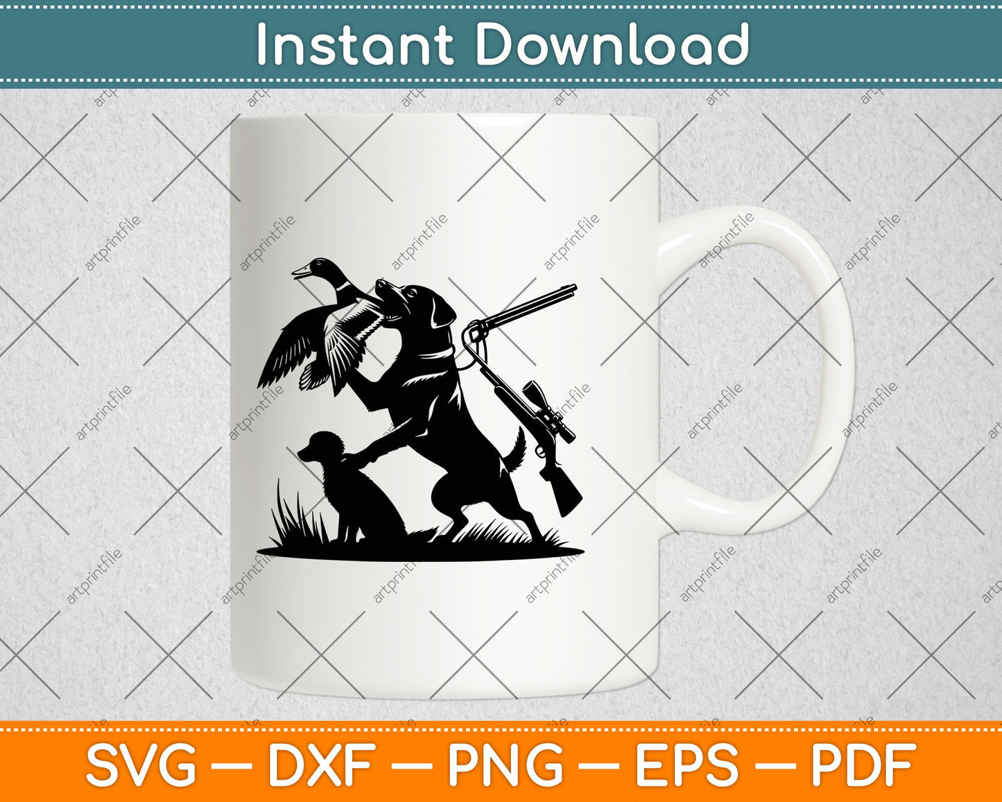 Duck Hunting Dog Svg Design Digital Cutting File