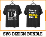 Duck Svg Design Bundle Digital Cutting File