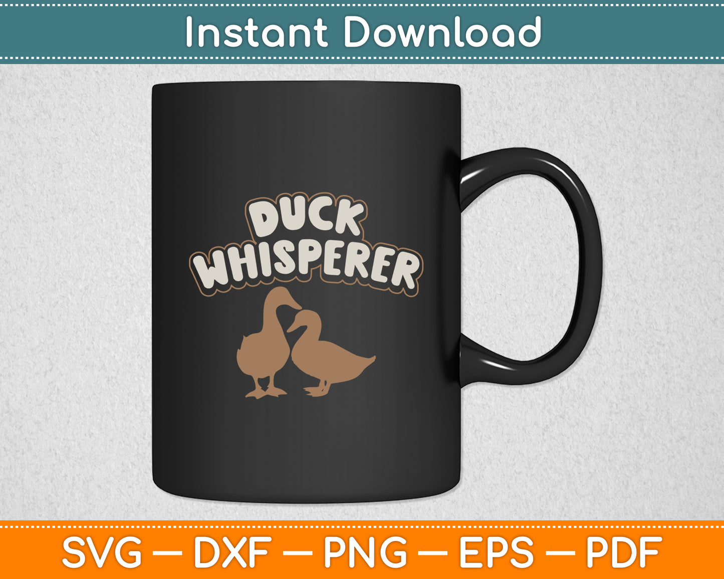 Duck Whisperer Flower Animal Farmer Funny Svg Png Dxf Digital Cutting File