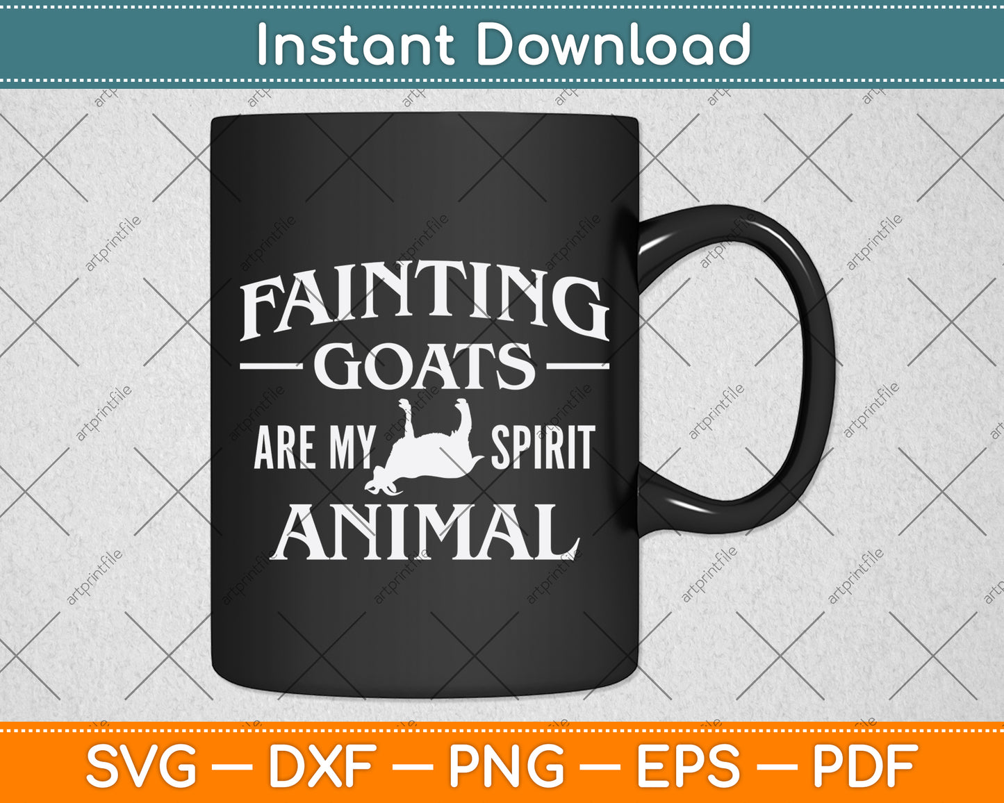 Fainting Goats Are My Spirit Animal Svg Digital Cutting File