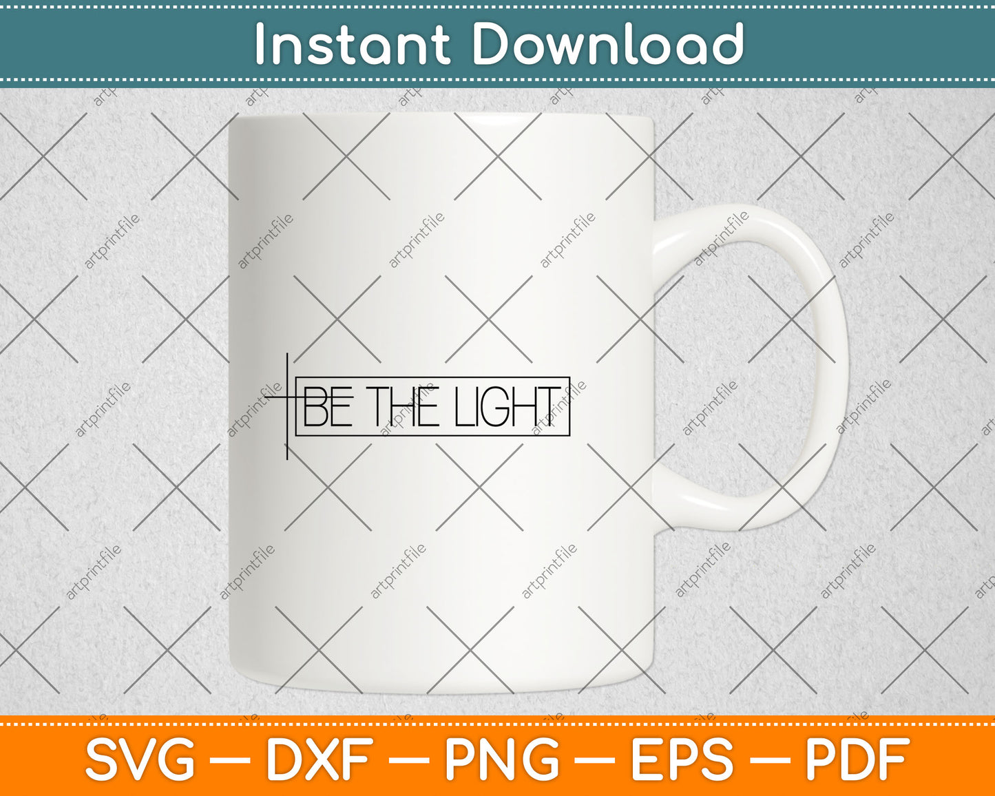 Faith Christian Be The Light Svg Digital Cutting File