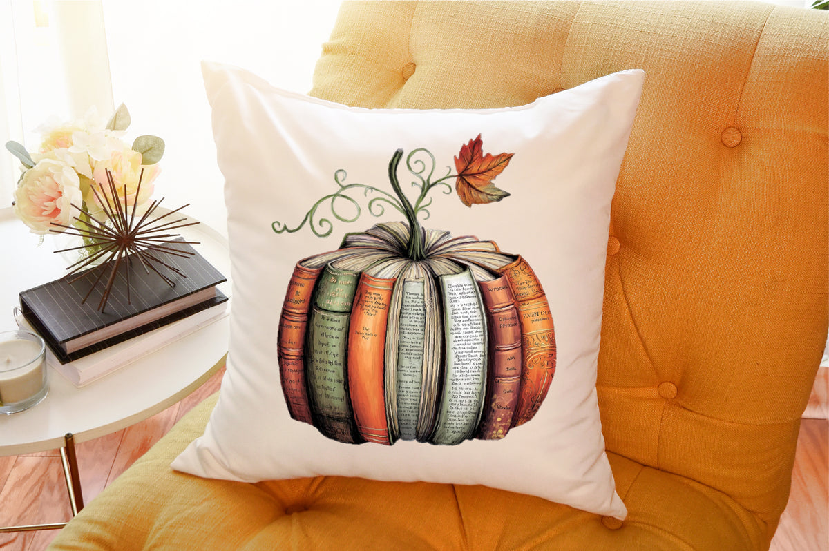 Fall Book Pumpkin PNG
