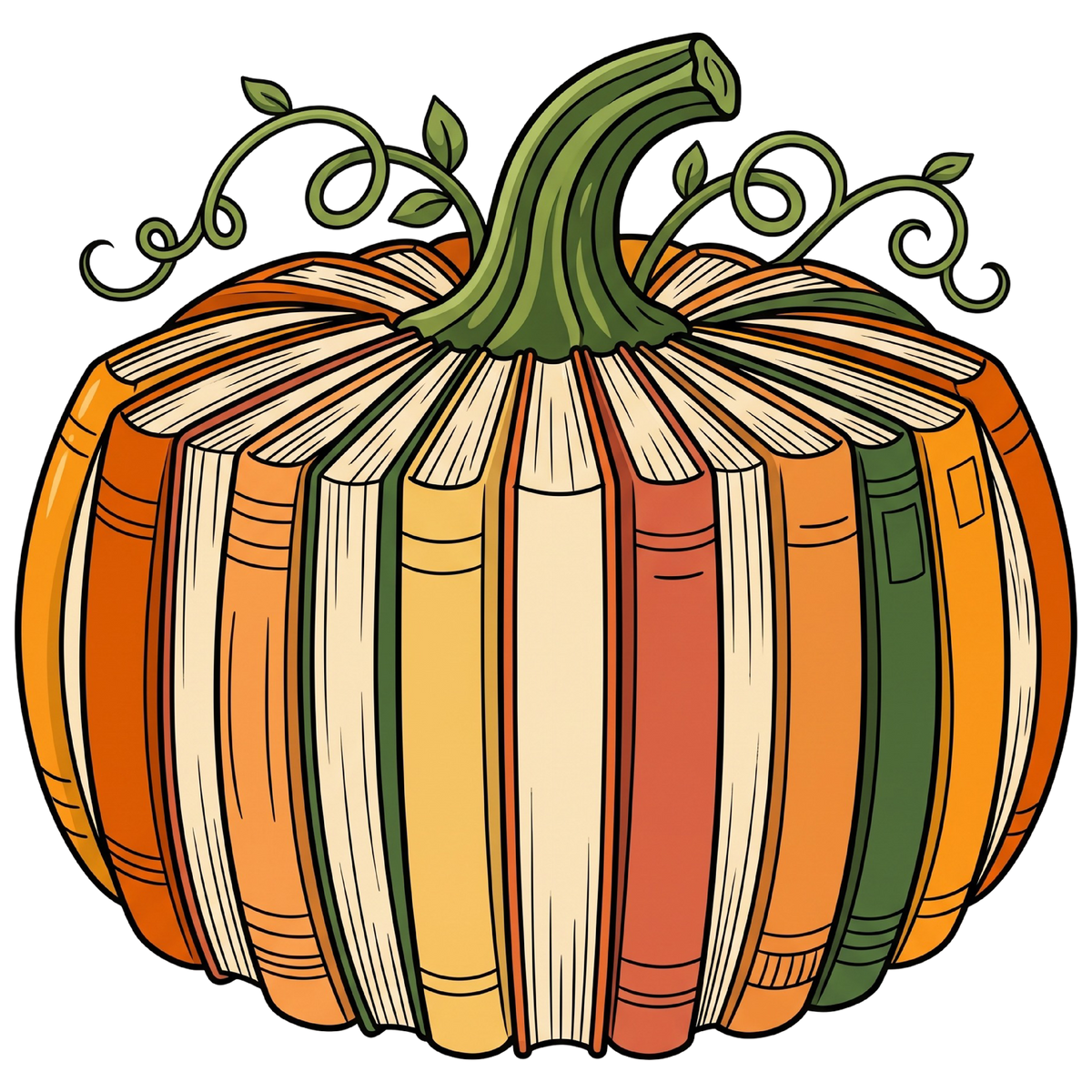 Fall Book Pumpkin Teacher PNG
