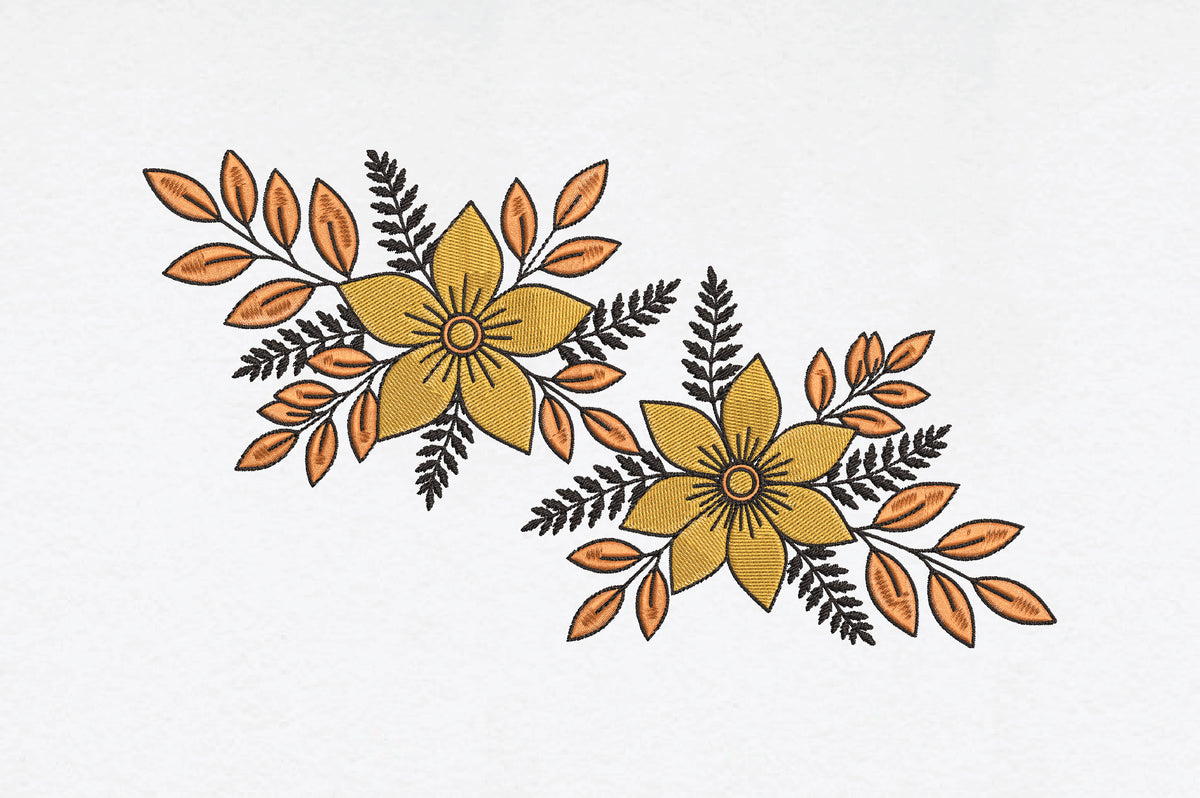 Fantastic Flower Embroidery Design