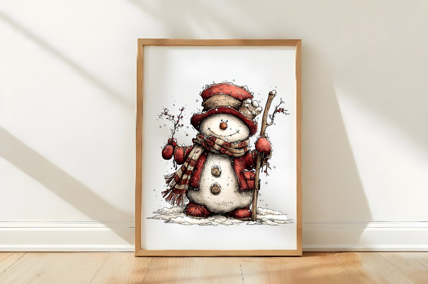 Festive Snowman Winter Clipart PNG